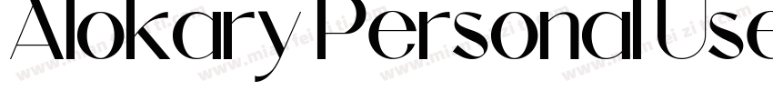 Alokary Personal Use字体转换